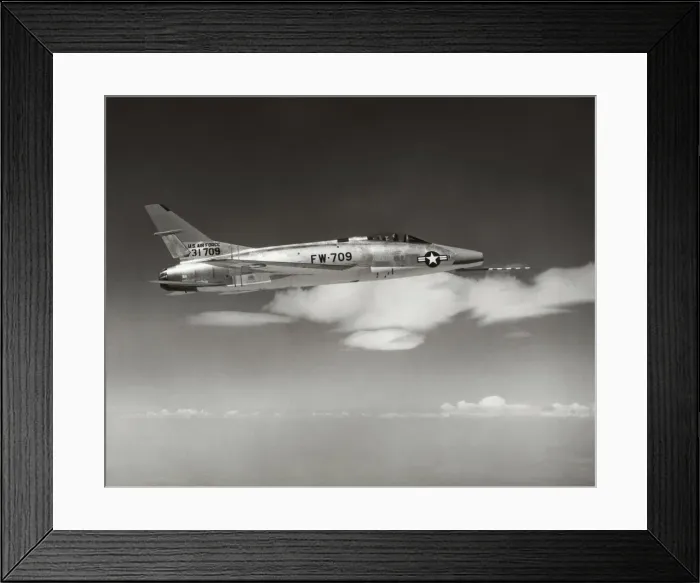 Framed Print : North American F-100A Super Sabre Framed Print : North American F-100A Super Sabre