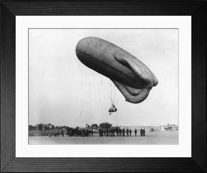 Framed Print : Allied Observation Gas-Filled Caquot Type R Kite Gas-Bal? Framed Print : Allied Observation Gas-Filled Caquot Type R Kite Gas-Bal?