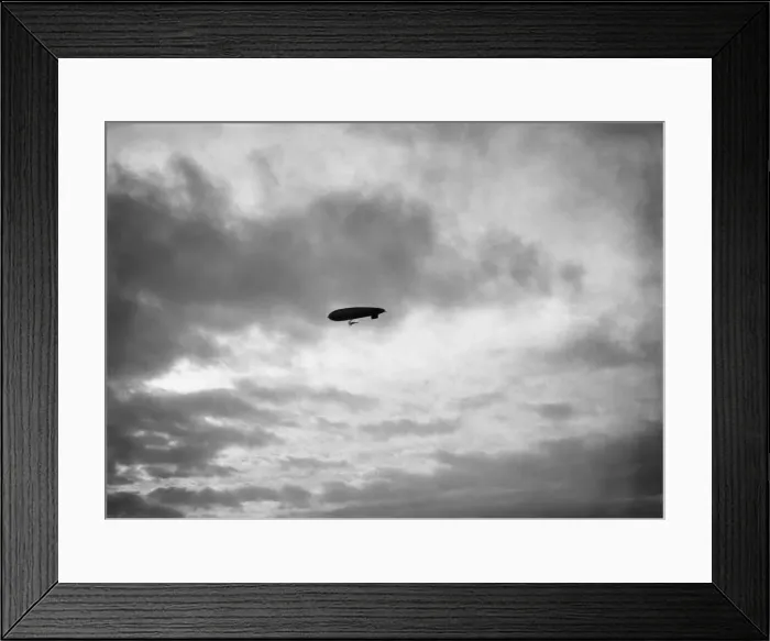 Framed Print : Airship Flying Framed Print : Airship Flying