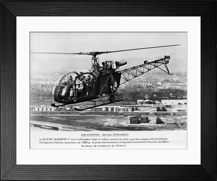Framed Print : Aerospatiale SA-315 Alouette II / 2 Framed Print : Aerospatiale SA-315 Alouette II / 2