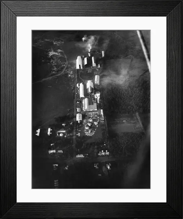 Framed Print : Early Aerial-View of Hangars at the Royal Aircraft Facto? Framed Print : Early Aerial-View of Hangars at the Royal Aircraft Facto?