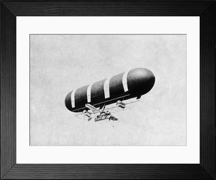 Framed Print : Airship Flying Framed Print : Airship Flying