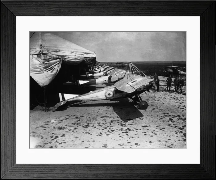 Framed Print : Morane-Soulnier Type La Parasols During WW1 Parked in a Row Framed Print : Morane-Soulnier Type La Parasols During WW1 Parked in a Row