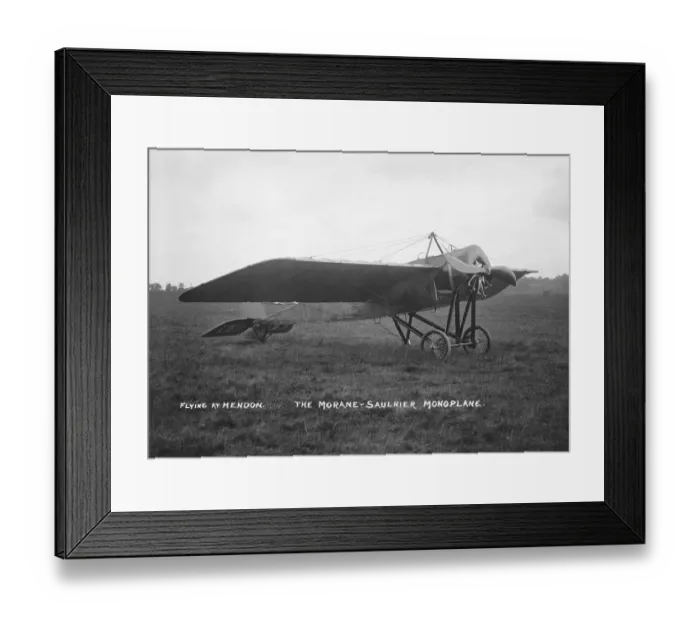 Framed Print : Gustav W Hamels Air-Racing Morane-Soulnier Monoplane Pa?
