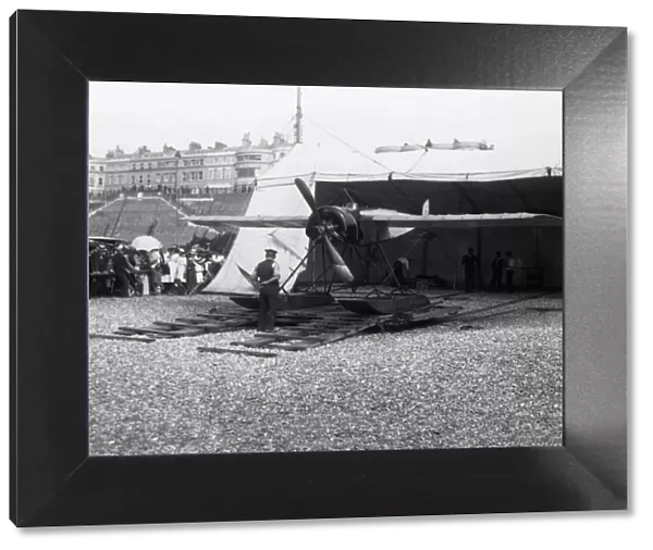 Morane-Soulnier Monoplane Float-Plane Parked on the Beac?