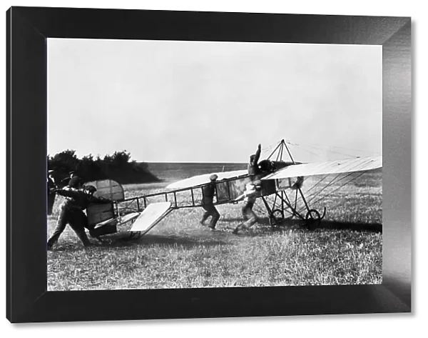 Morane-Soulnier Type a Monoplane Reparing for Take-Off
