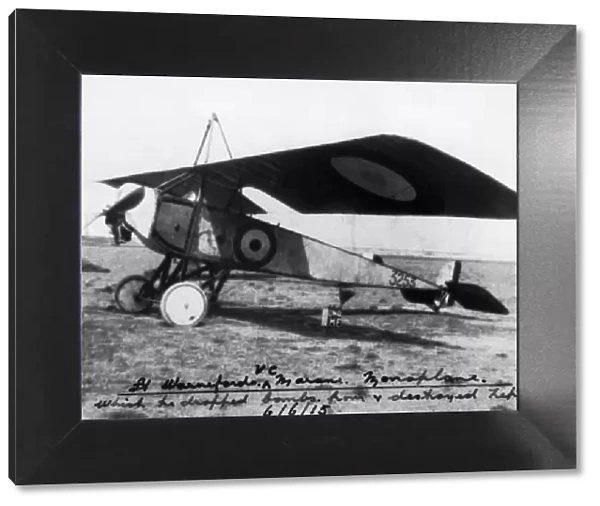 B Warnefords Morane-Soulnier Type L Parasol During WW1 f?