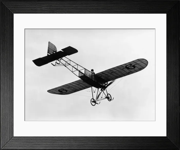 Framed Print : Jules Vedrines Flying a Morane-Soulnier Monoplane a Dist? Framed Print : Jules Vedrines Flying a Morane-Soulnier Monoplane a Dist?
