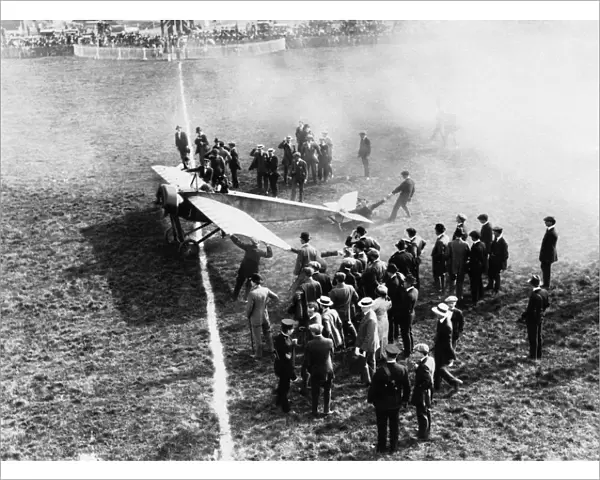 A Morane-Soulnier Monoplane Taking-Off from Hendon 1913 ?