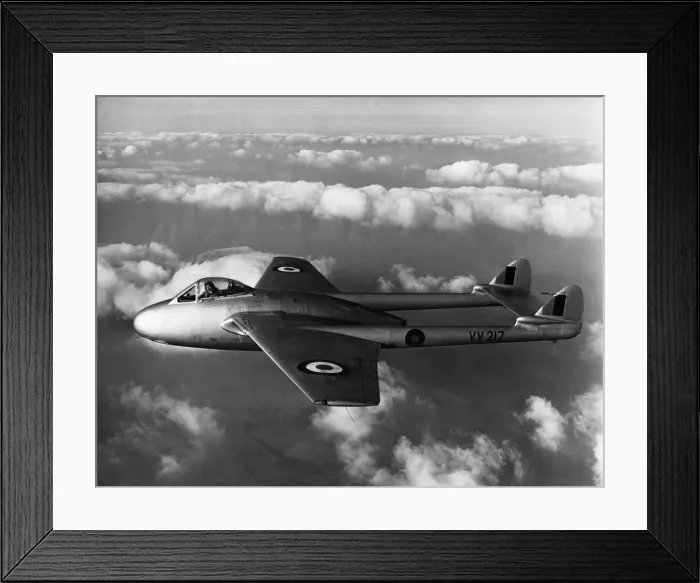 Framed Print : de Havilland DH-100 Vampire FB-5 Framed Print : de Havilland DH-100 Vampire FB-5