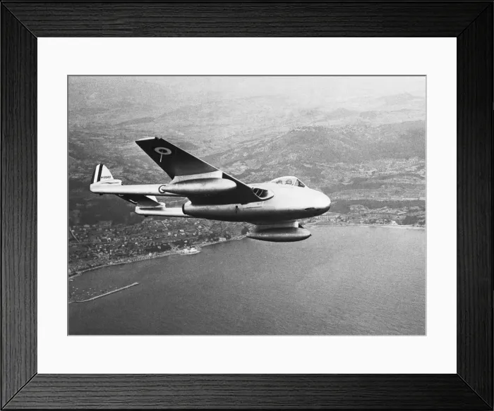Framed Print : de Havilland DH-100 Vampire Framed Print : de Havilland DH-100 Vampire