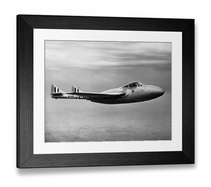 Framed Print : de Havilland DH-115 Vampire T-11 Framed Print : de Havilland DH-115 Vampire T-11