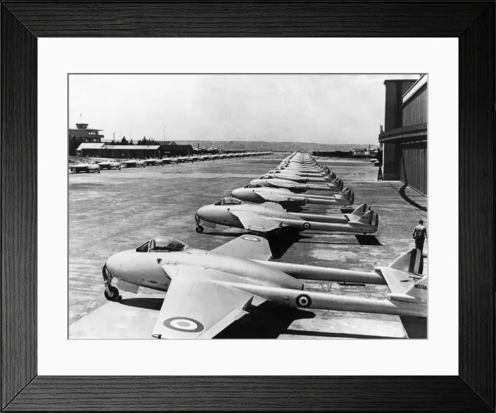 Framed Print : de Havilland DH-100 Vampire Framed Print : de Havilland DH-100 Vampire