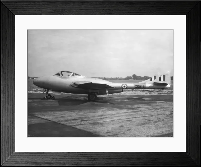 Framed Print : de Havilland DH-100 Vampire Framed Print : de Havilland DH-100 Vampire
