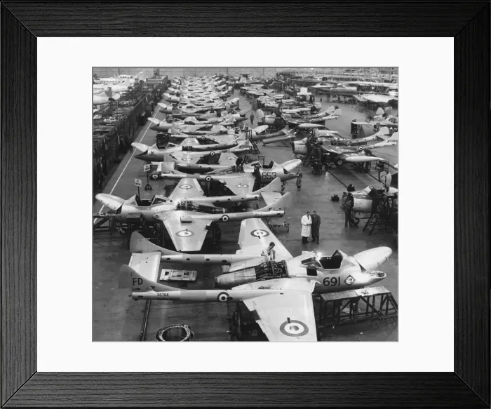 Framed Print : de Havilland DH-115 Vampire T-22 Framed Print : de Havilland DH-115 Vampire T-22