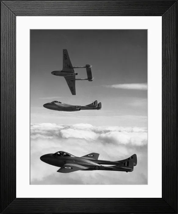 Framed Print : de Havilland DH-115 Vampire T-11 Framed Print : de Havilland DH-115 Vampire T-11
