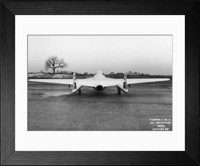 Framed Print : de Havilland DH-100 Vampire F-2 Framed Print : de Havilland DH-100 Vampire F-2