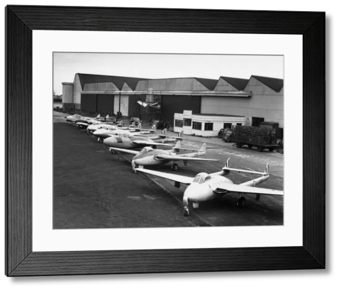 Framed Print : de Havilland DH-100 Vampire Framed Print : de Havilland DH-100 Vampire