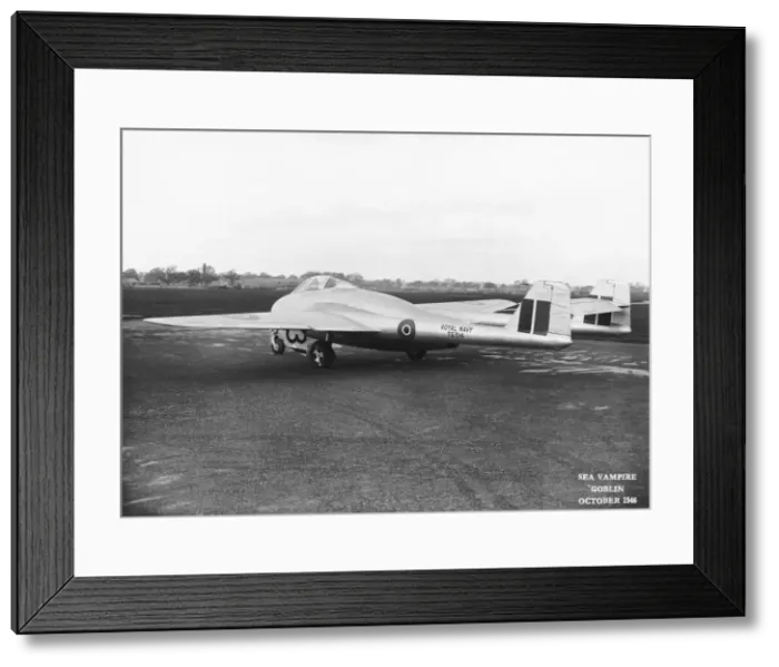 Framed Print : de Havilland Sea Vampire Framed Print : de Havilland Sea Vampire