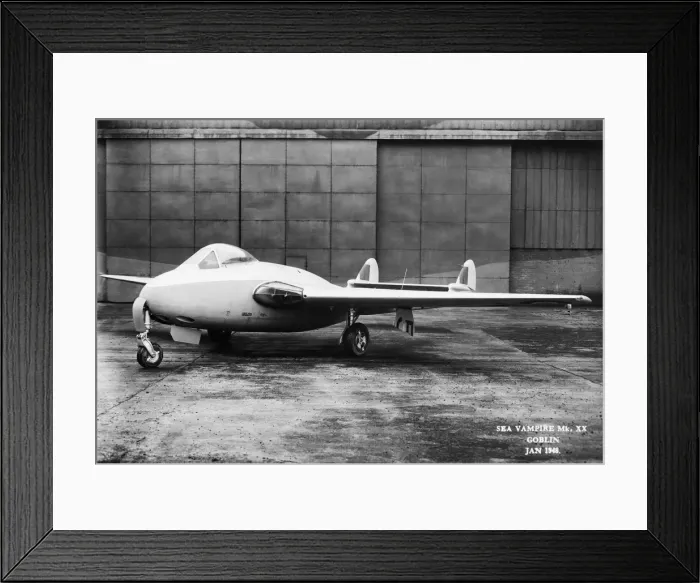 Framed Print : de Havilland DH-115 Sea Vampire F-20 Framed Print : de Havilland DH-115 Sea Vampire F-20