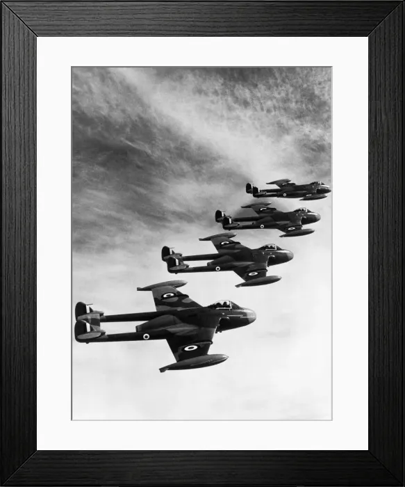 Framed Print : de Havilland DH-100 Vampire F-3 Framed Print : de Havilland DH-100 Vampire F-3