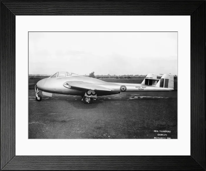 Framed Print : de Havilland Sea Vampire Framed Print : de Havilland Sea Vampire