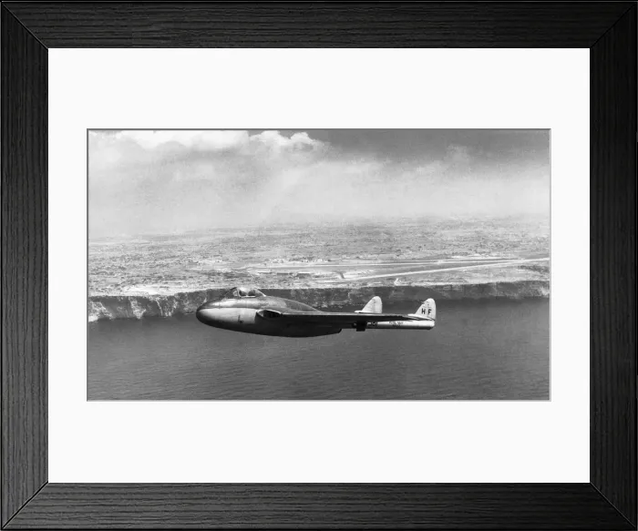 Framed Print : de Havilland DH-100 Vampire Framed Print : de Havilland DH-100 Vampire