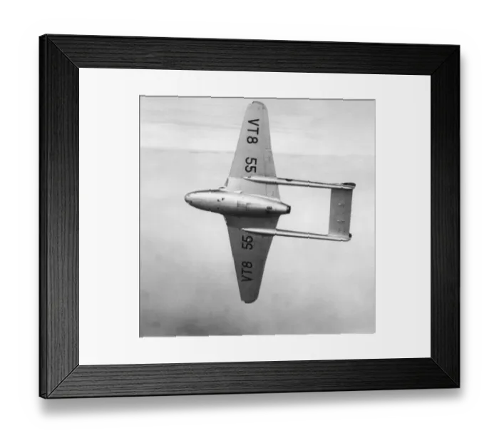 Framed Print : de Havilland DH-100 Vampire Framed Print : de Havilland DH-100 Vampire