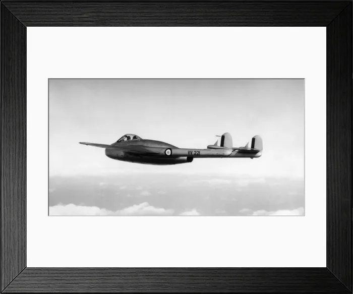 Framed Print : de Havilland DH-100 Vampire Framed Print : de Havilland DH-100 Vampire