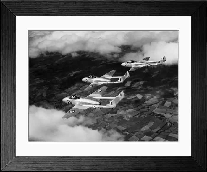 Framed Print : de Havilland DH-115 Vampire T-11 Framed Print : de Havilland DH-115 Vampire T-11