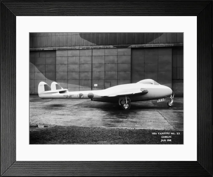 Framed Print : de Havilland DH-115 Sea Vampire F-20 Framed Print : de Havilland DH-115 Sea Vampire F-20