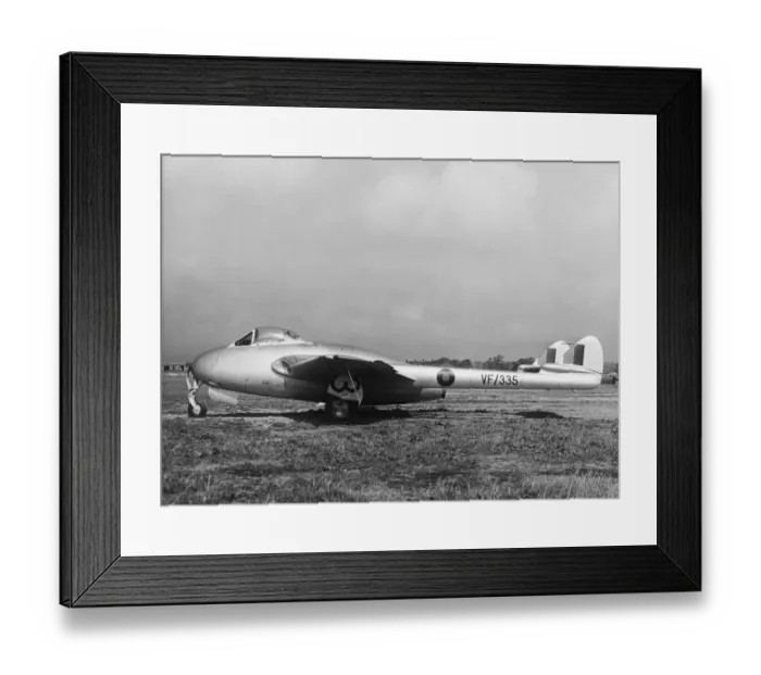 Framed Print : de Havilland DH-100 Vampire Framed Print : de Havilland DH-100 Vampire