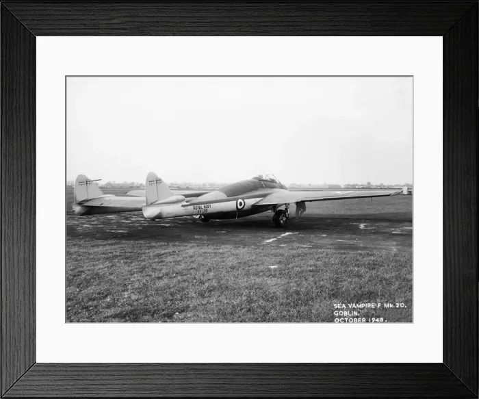 Framed Print : de Havilland DH-115 Sea Vampire F-20 Framed Print : de Havilland DH-115 Sea Vampire F-20