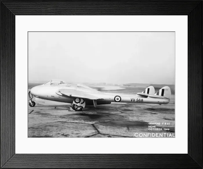 Framed Print : de Havilland DH-115 Vampire FB-51 Framed Print : de Havilland DH-115 Vampire FB-51