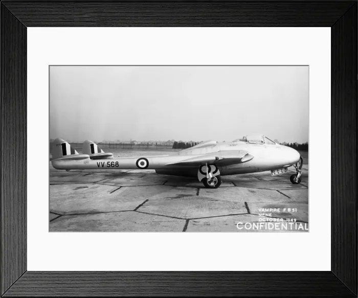 Framed Print : de Havilland DH-115 Vampire FB-51 Framed Print : de Havilland DH-115 Vampire FB-51
