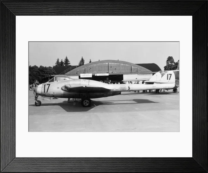 Framed Print : de Havilland DH-100 Vampire FB-5 Framed Print : de Havilland DH-100 Vampire FB-5