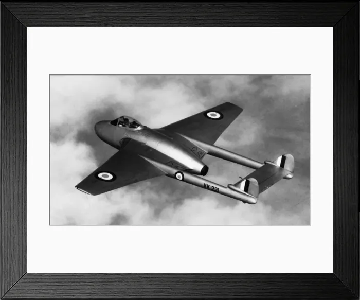 Framed Print : de Havilland DH-100 Vampire FB-5 Framed Print : de Havilland DH-100 Vampire FB-5