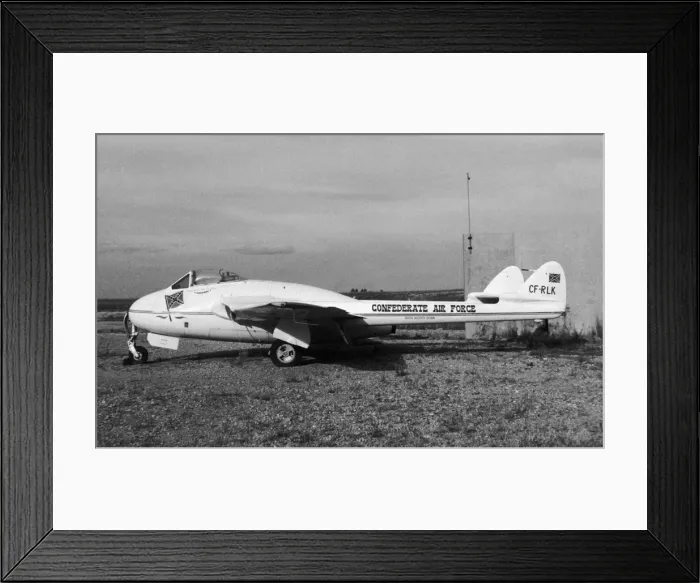 Framed Print : de Havilland DH-100 Vampire Framed Print : de Havilland DH-100 Vampire