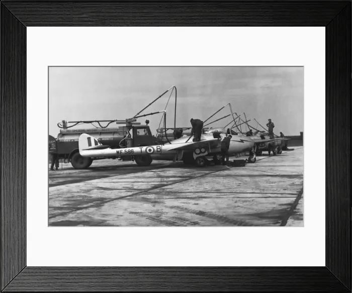 Framed Print : de Havilland DH-100 Vampire FB-5 Framed Print : de Havilland DH-100 Vampire FB-5