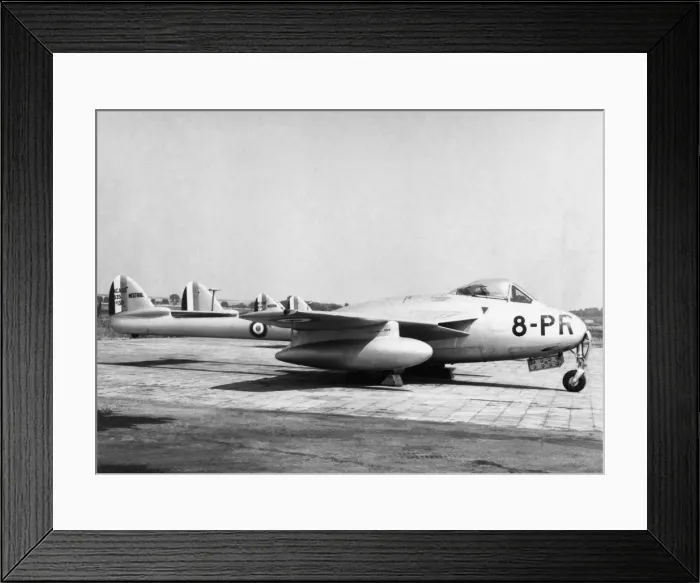 Framed Print : de Havilland DH-115 Sud Est Mistral / Vampire Framed Print : de Havilland DH-115 Sud Est Mistral / Vampire