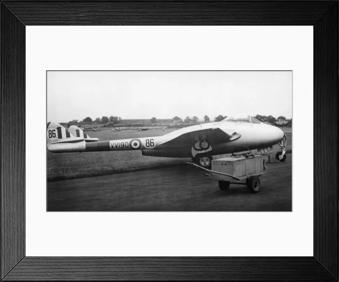 Framed Print : de Havilland DH-100 Vampire Framed Print : de Havilland DH-100 Vampire