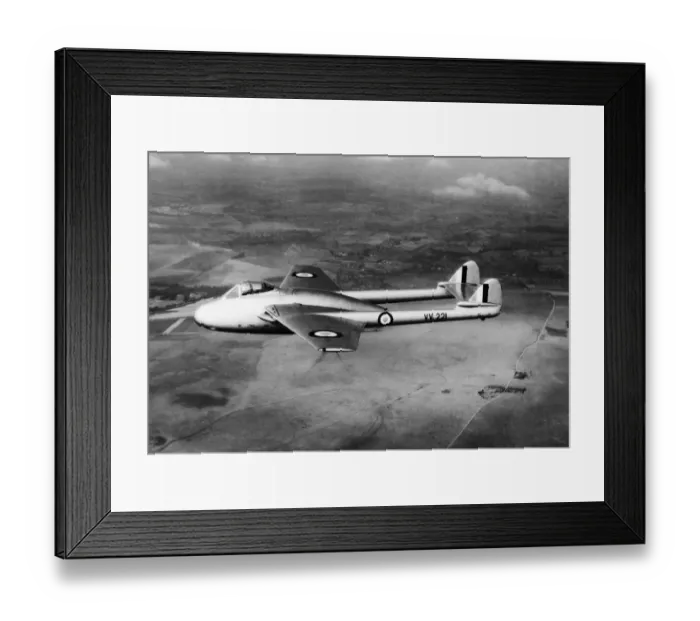 Framed Print : de Havilland DH-100 Vampire Framed Print : de Havilland DH-100 Vampire