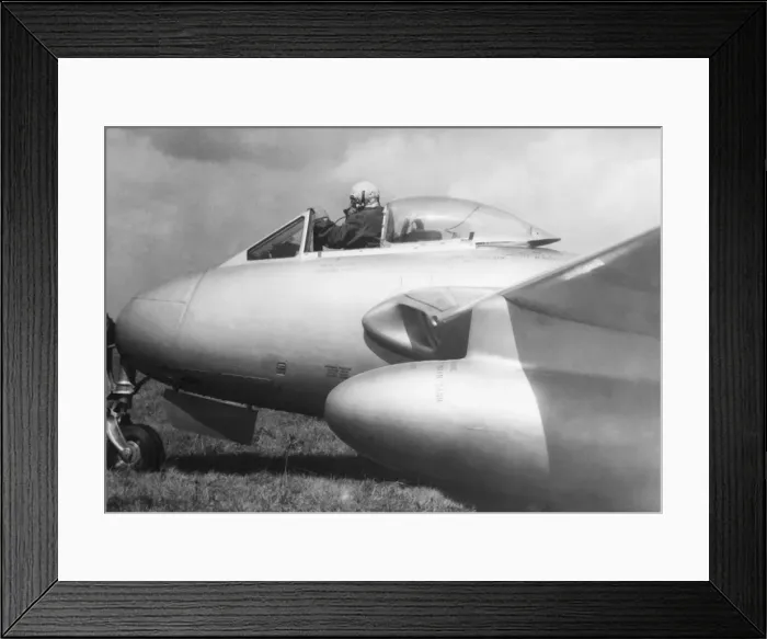 Framed Print : de Havilland DH-100 Vampire Framed Print : de Havilland DH-100 Vampire