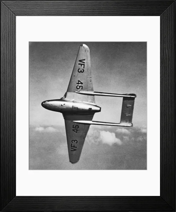 Framed Print : de Havilland DH-100 Vampire Framed Print : de Havilland DH-100 Vampire