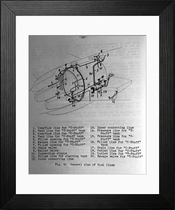 Framed Print : Messerschmitt Me-163 Komet