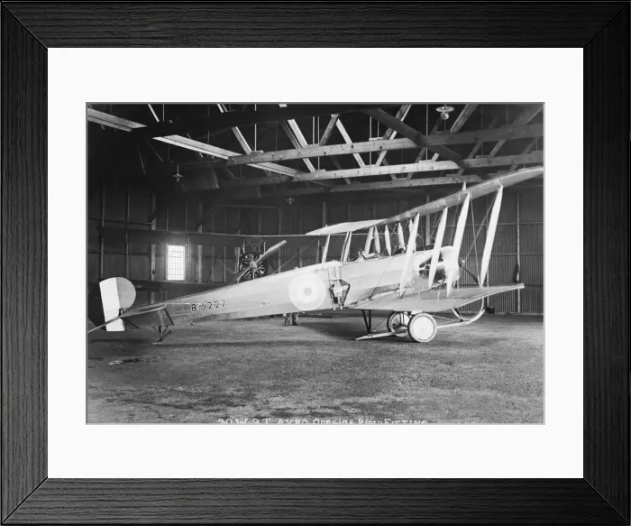 Framed Print : Avro 504J. Avro 504A with Vertical Fuselage-Mounted Camera 30W9T Outside Framed Print : Avro 504J. Avro 504A with Vertical Fuselage-Mounted Camera 30W9T Outside