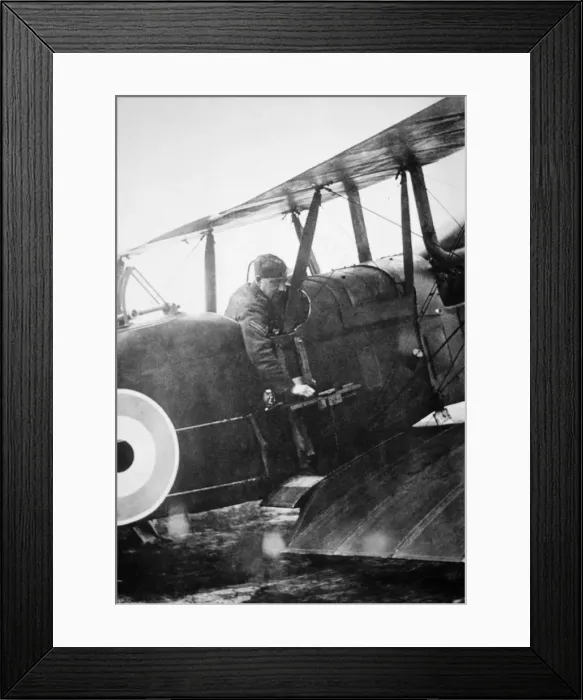 Framed Print : RAF RE-8. Pilot Sargent Frost Demonstrating RAF Re-8 with Vertical Fuselage-Mounted Framed Print : RAF RE-8. Pilot Sargent Frost Demonstrating RAF Re-8 with Vertical Fuselage-Mounted