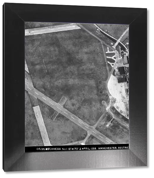 Vertical Aerial Photograph of a Manchester Airport Runwa?