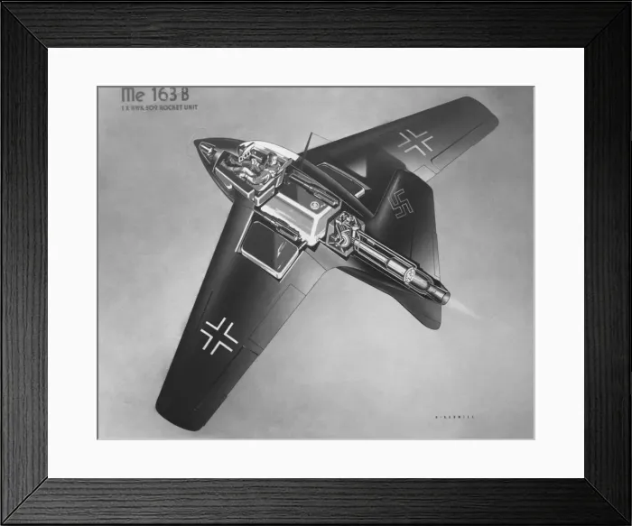 Framed Print : Messerschmitt Me-163B Komet