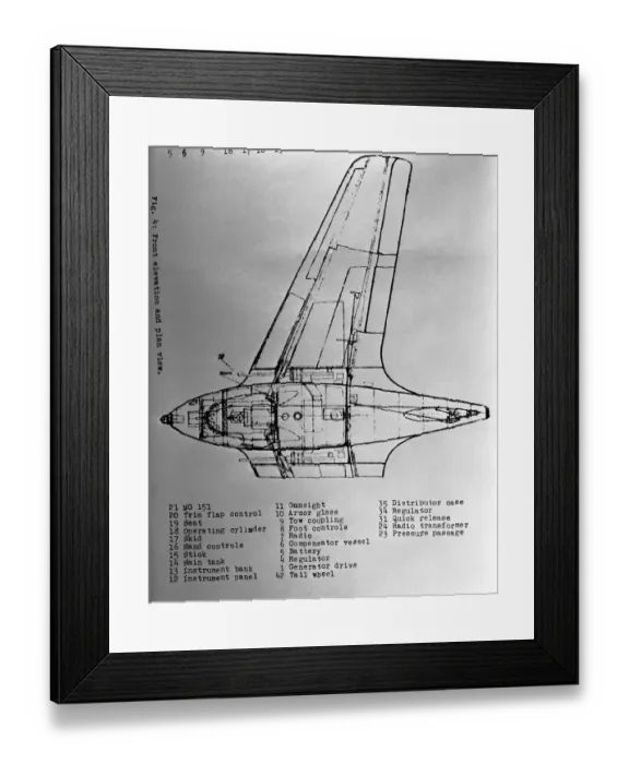 Framed Print : Messerschmitt Me-163 Komet Framed Print : Messerschmitt Me-163 Komet